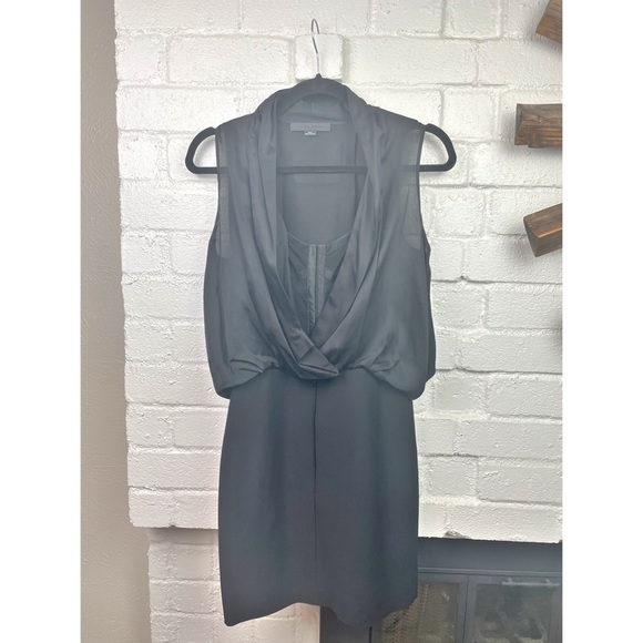 Alexander Wang Black Drape Corset Night Out Dress - Picture 2 of 11